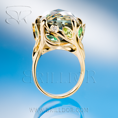 Garden cocktail ring