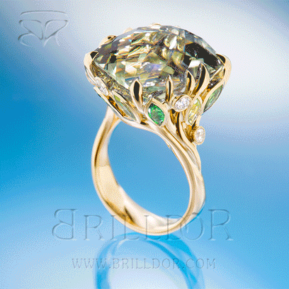 Garden cocktail ring