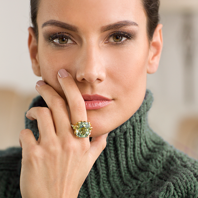 Garden cocktail ring