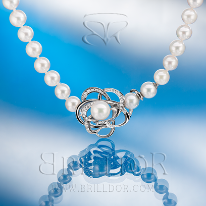 Imagination pearl row necklace